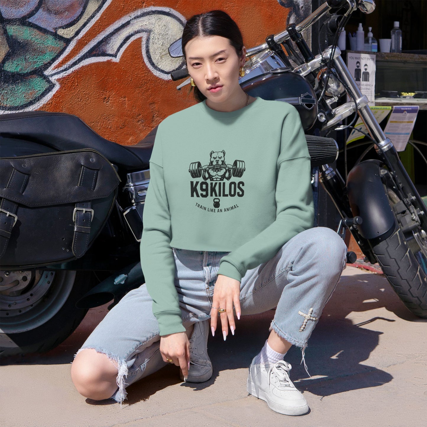 K9 Kilos Original Logo Crop Sweatshirt
