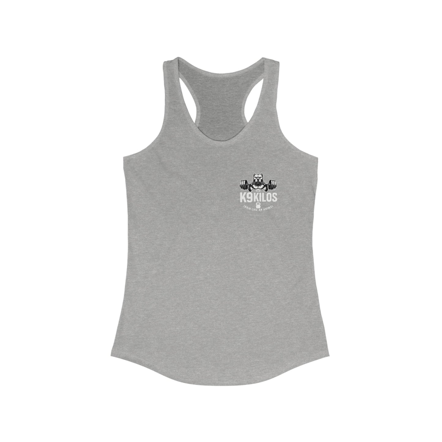 Train Like an Animal Racerback Tank, Motivational Workout Top, Women's Athletic Shirt, Gym Essential, Fitness Gift, Exercise Apparel