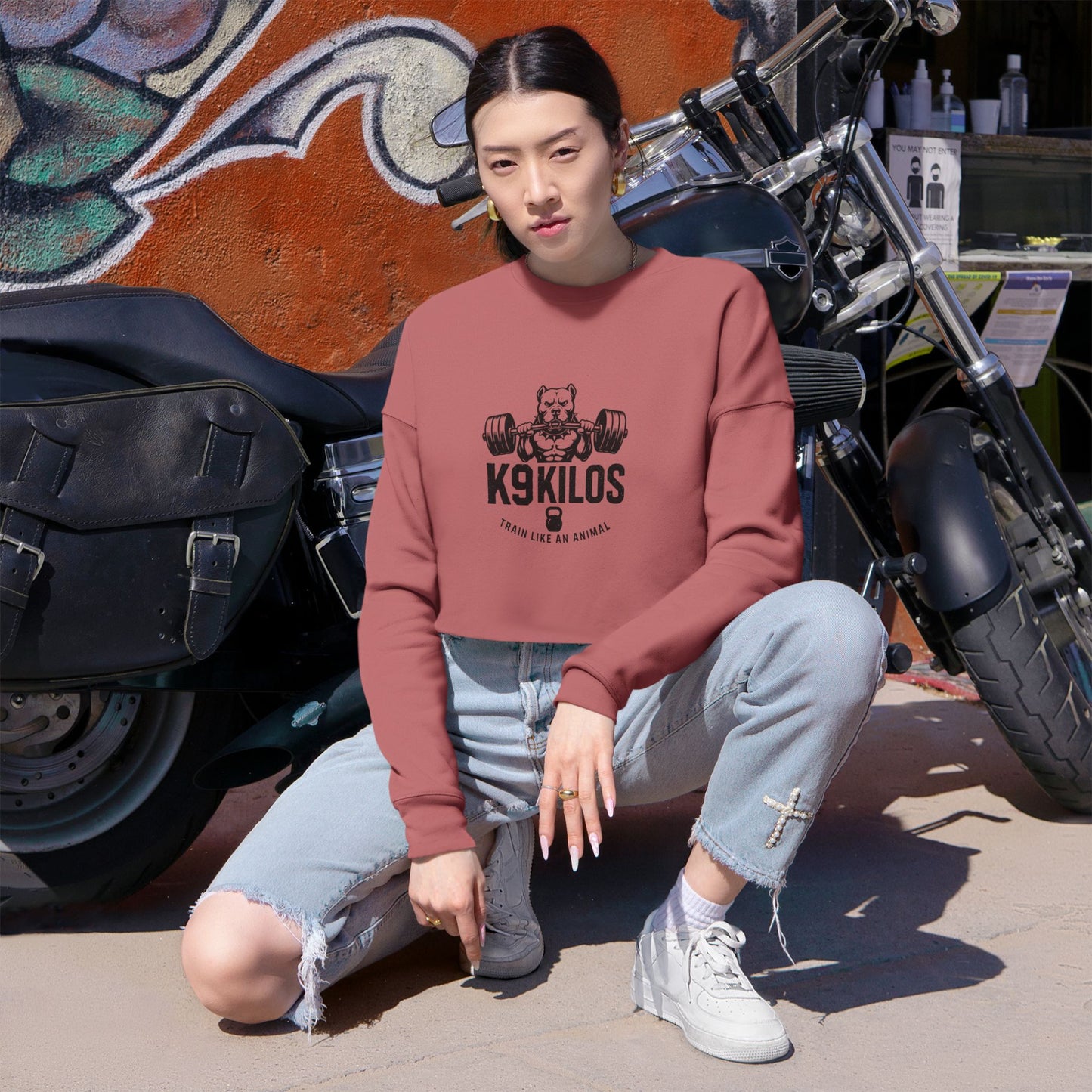 K9 Kilos Original Logo Crop Sweatshirt