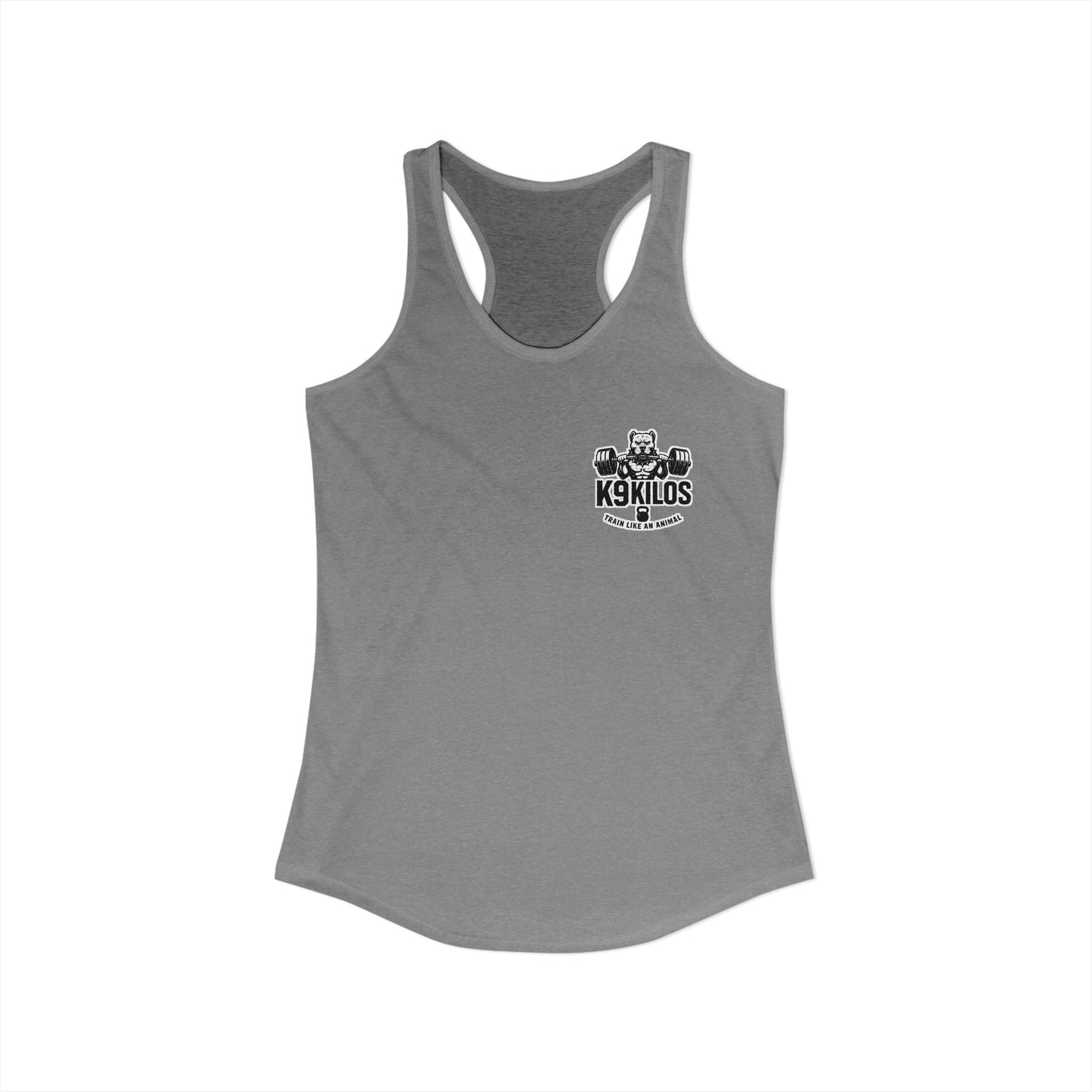 Train Like an Animal Racerback Tank, Motivational Workout Top, Women's Athletic Shirt, Gym Essential, Fitness Gift, Exercise Apparel