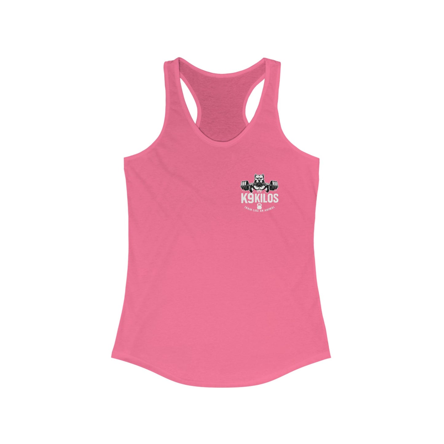 Train Like an Animal Racerback Tank, Motivational Workout Top, Women's Athletic Shirt, Gym Essential, Fitness Gift, Exercise Apparel