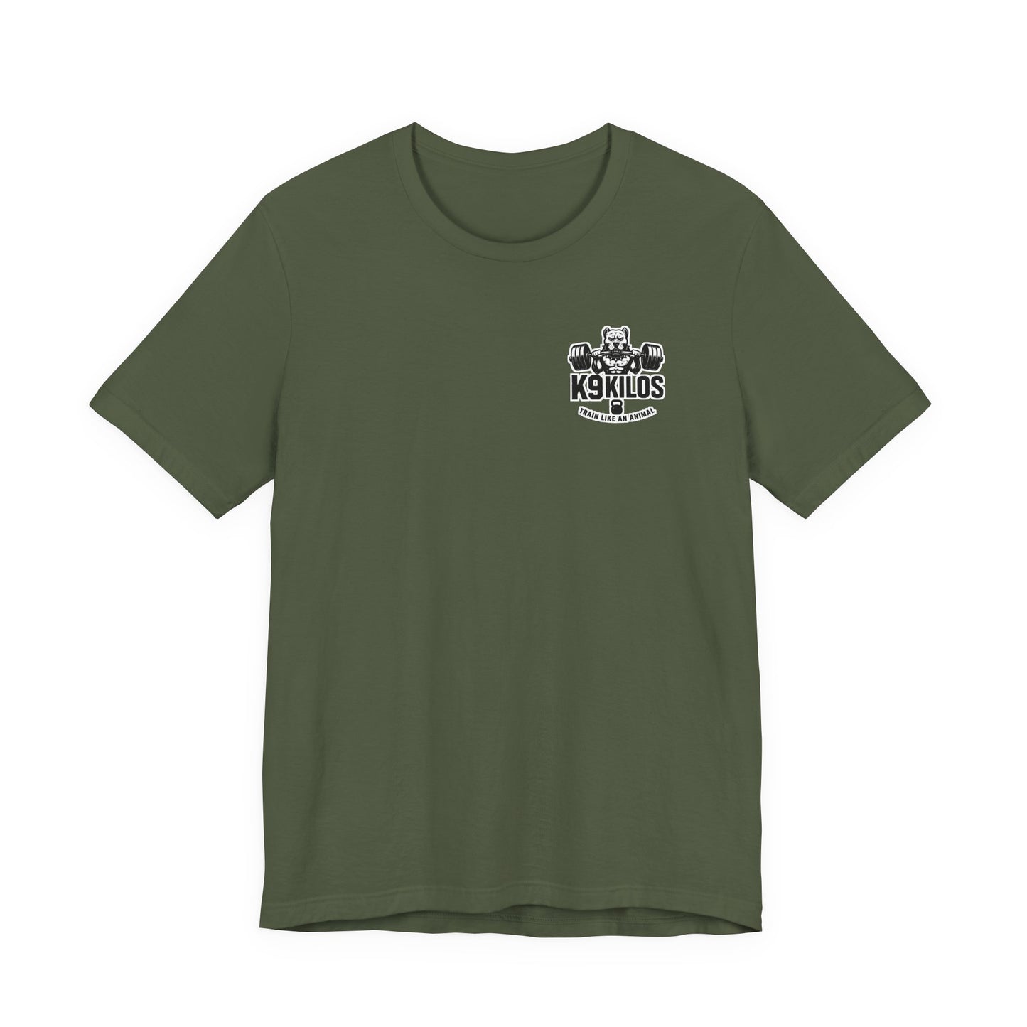 'Small Dog. Big Lifts. Zero Excuses.' Motivational Gym Shirt