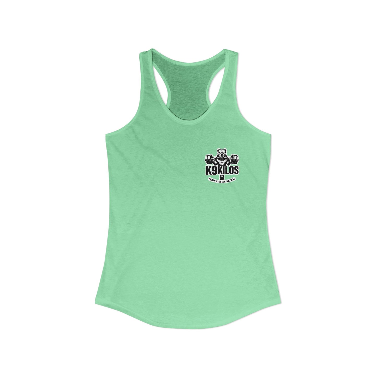 Train Like an Animal Racerback Tank, Motivational Workout Top, Women's Athletic Shirt, Gym Essential, Fitness Gift, Exercise Apparel