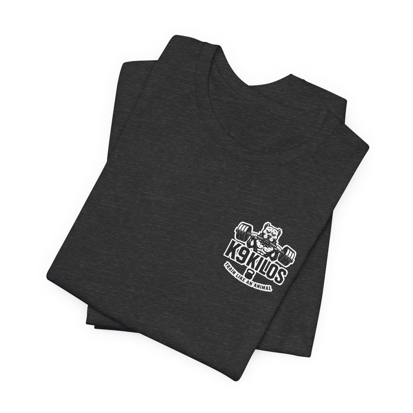 'Small Dog. Big Lifts. Zero Excuses.' Motivational Gym Shirt