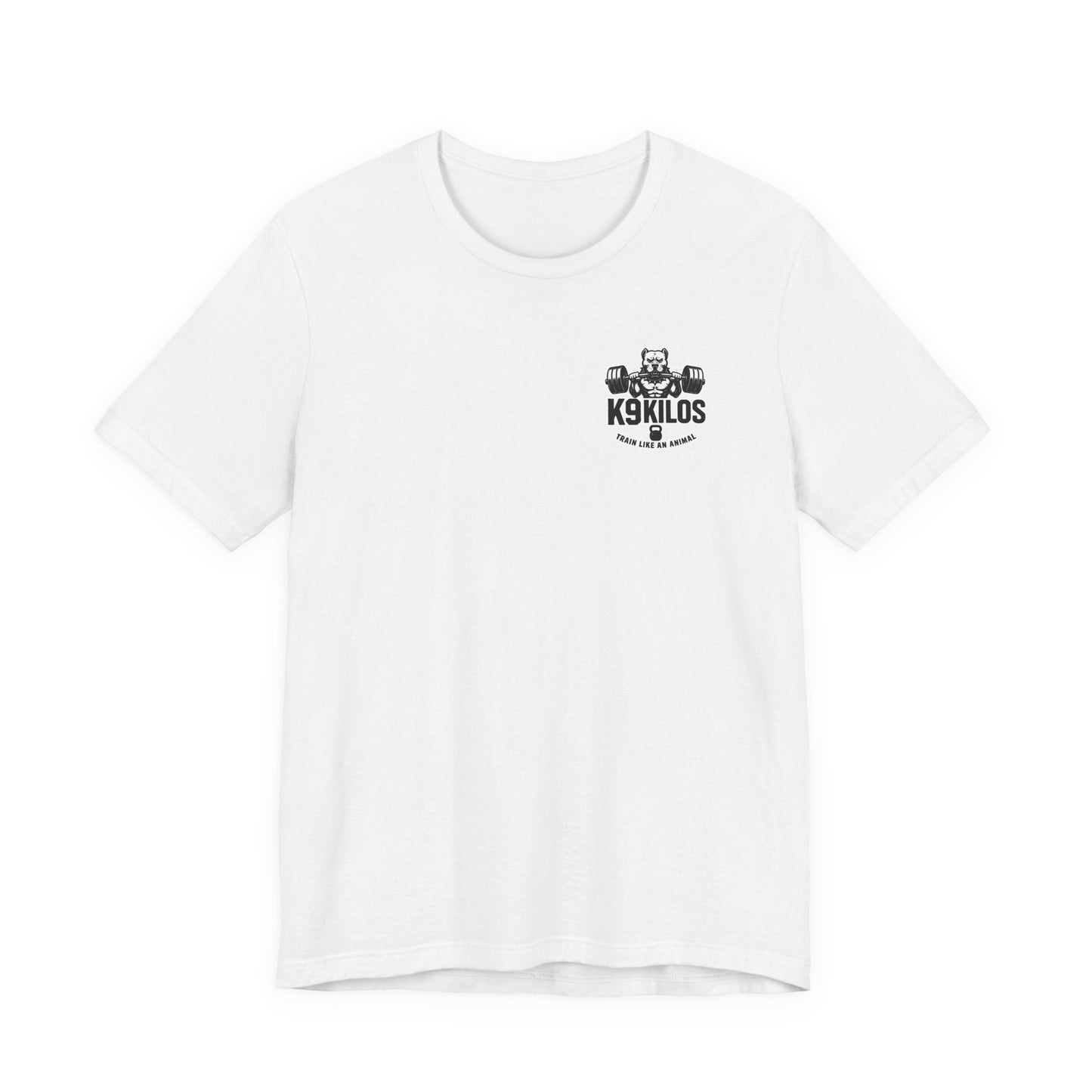 'Small Dog. Big Lifts. Zero Excuses.' Motivational Gym Shirt