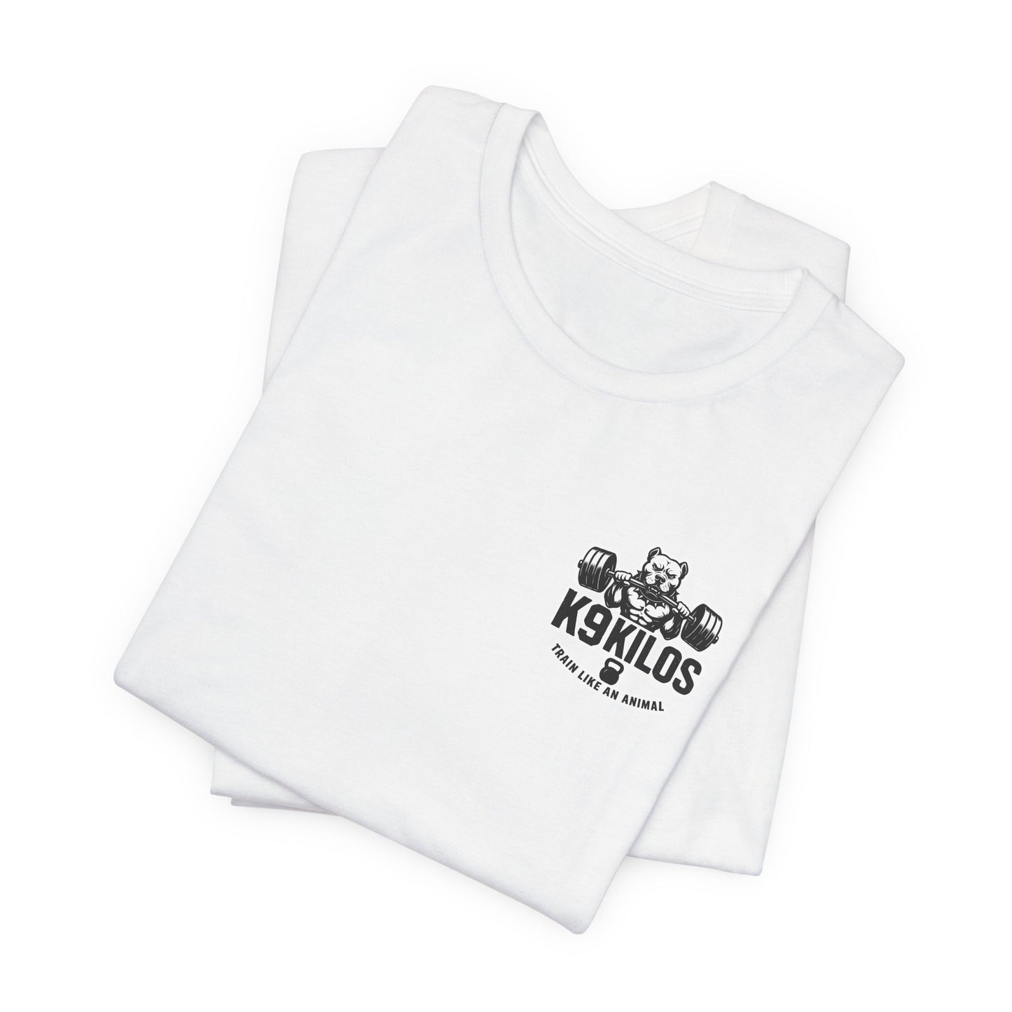 'Small Dog. Big Lifts. Zero Excuses.' Motivational Gym Shirt