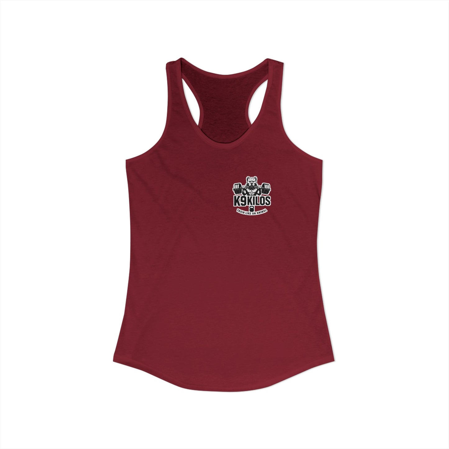 Train Like an Animal Racerback Tank, Motivational Workout Top, Women's Athletic Shirt, Gym Essential, Fitness Gift, Exercise Apparel