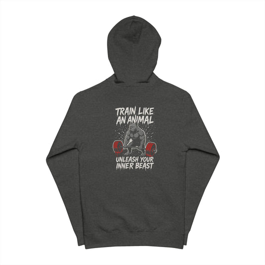 K9 Training Hoodie - Train Like an Animal Full Zip Sweatshirt