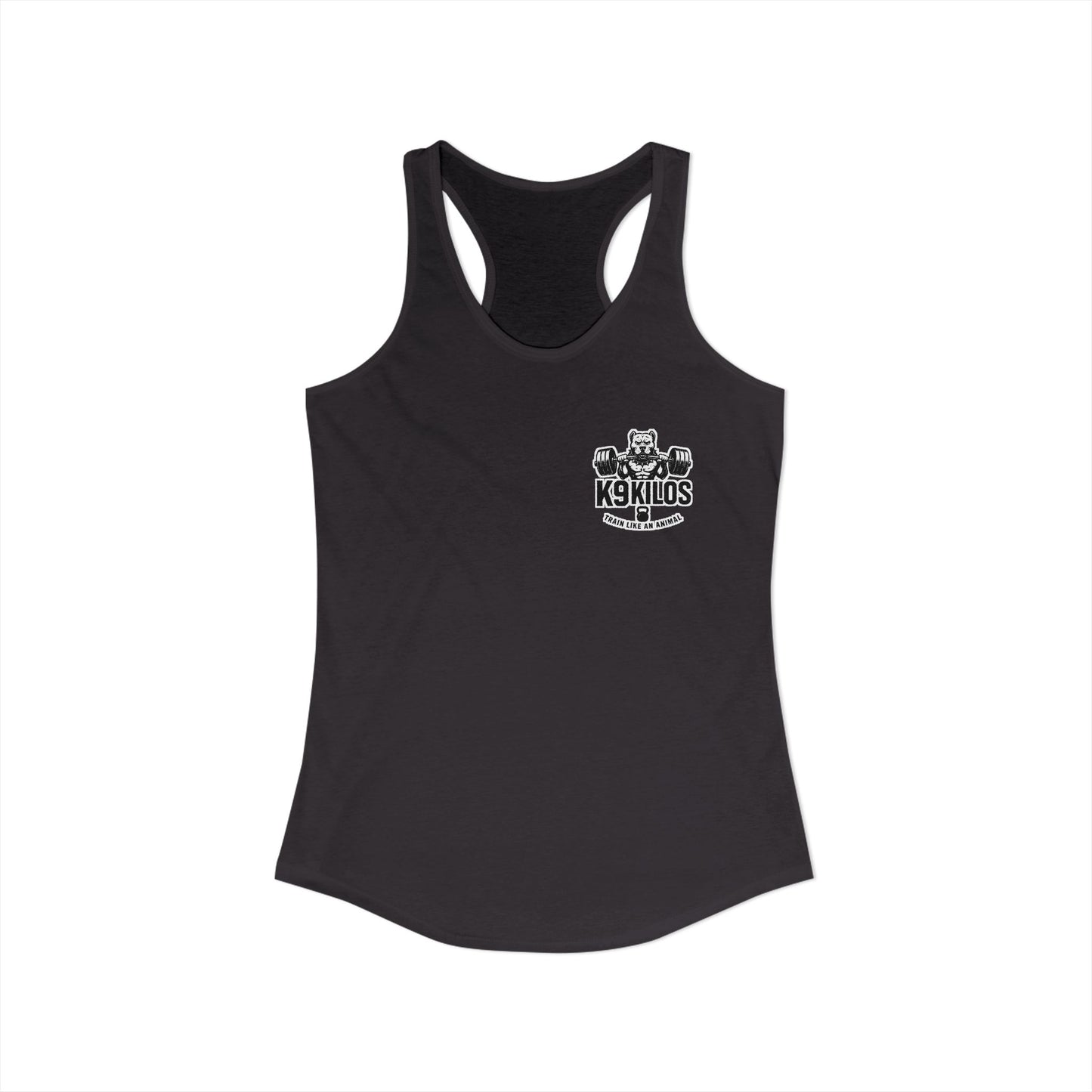 Train Like an Animal Racerback Tank, Motivational Workout Top, Women's Athletic Shirt, Gym Essential, Fitness Gift, Exercise Apparel