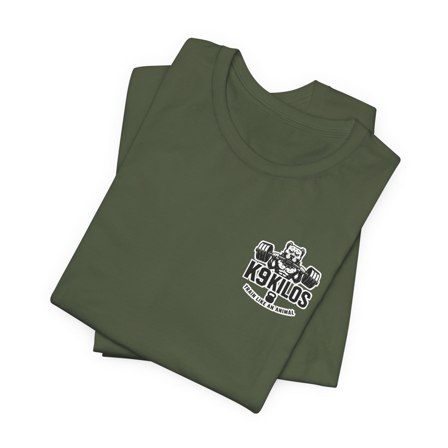 'Small Dog. Big Lifts. Zero Excuses.' Motivational Gym Shirt